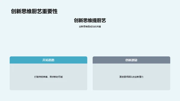 烹饪艺术创新之道