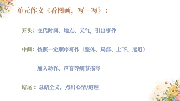 统编版语文三年级下册第二单元复习（课件）