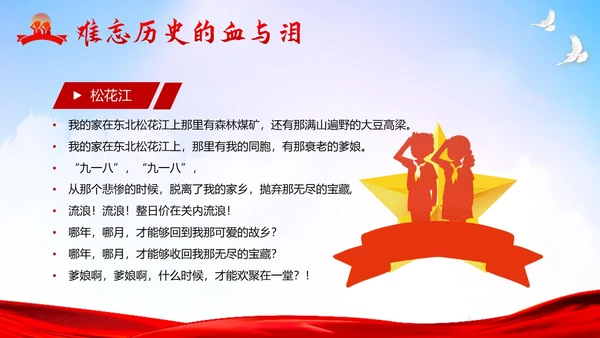 九一八事变纪念日勿让九一八勿忘国耻918PPT课件