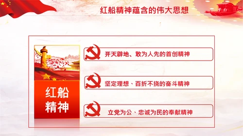 红船映初心学习红船精神党课PPT模板