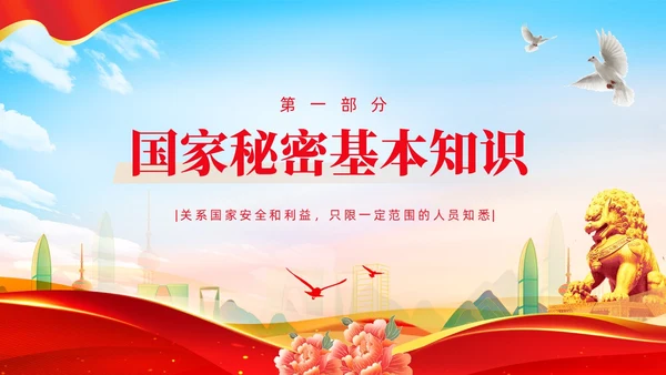 党支部党务工作党建知识培训党课安全保密宣传教育PPT保密培训
