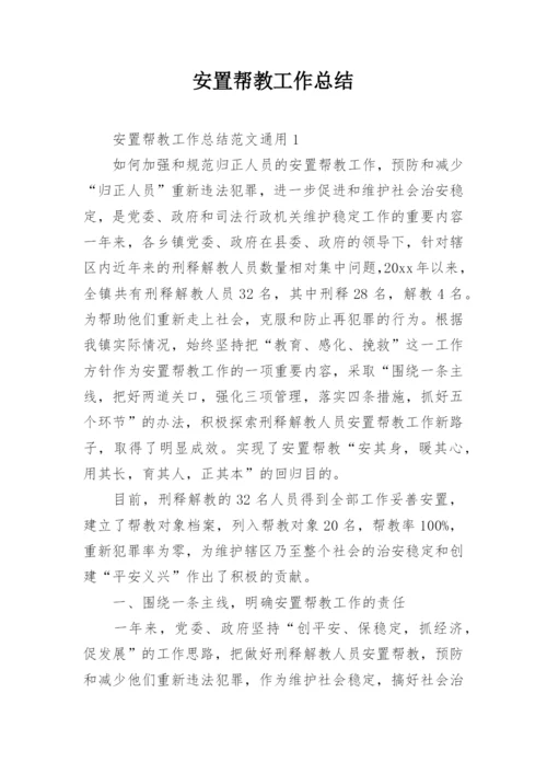 安置帮教工作总结.docx