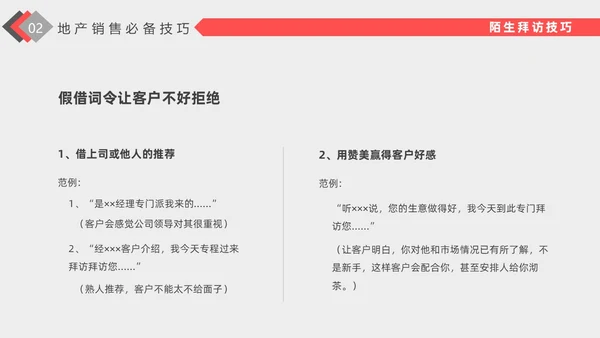 红色插画风格房地产销售培训PPT