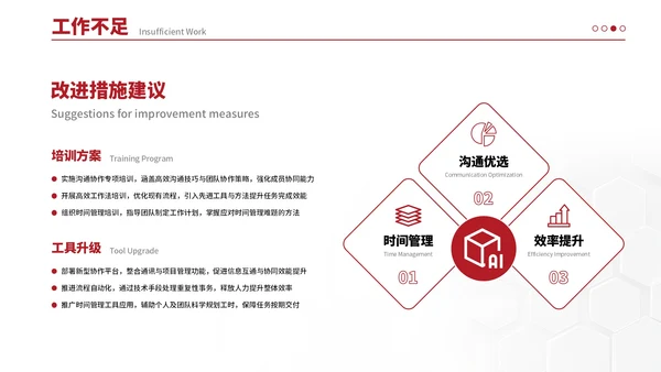 红色简约风工作汇报总结通过PPT模板