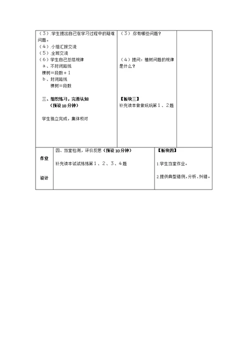 植树的学问）(二年级数学阅读）