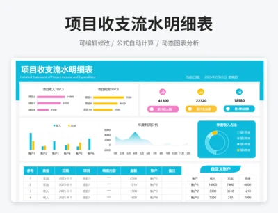 项目收支流水明细表