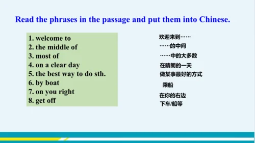 Module 6 Unit 2 教学课件-外语教研版中学英语七年级下