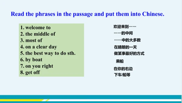 Module 6 Unit 2 教学课件-外语教研版中学英语七年级下