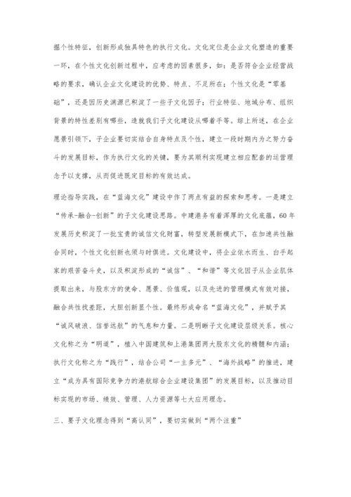 从蓝海文化浅谈企业子文化理念建设.docx