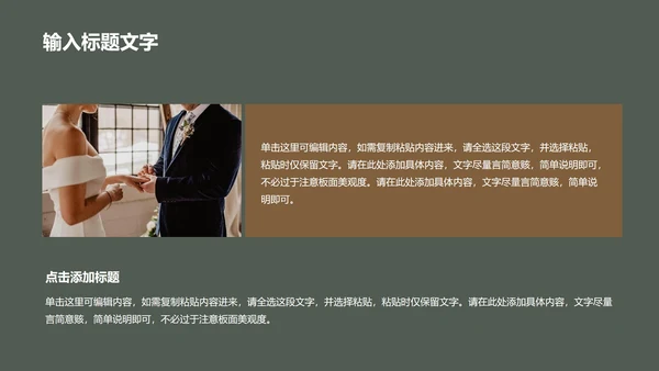 婚礼主题策划PPT模板
