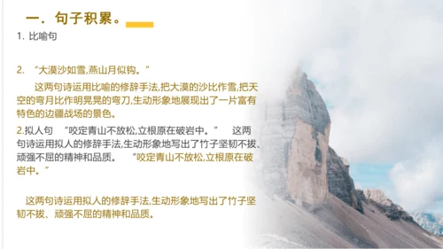 统编版六年级语文下册同步高效课堂系列第四单元（复习课件）