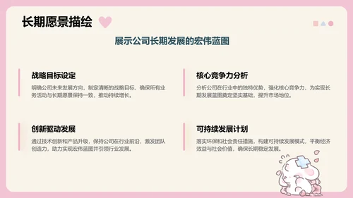 眠眠兔卡通风季度工作报告通用模版