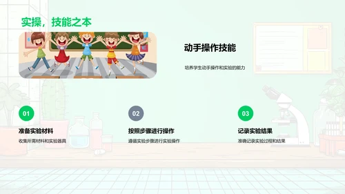 科学学习实践指导PPT模板