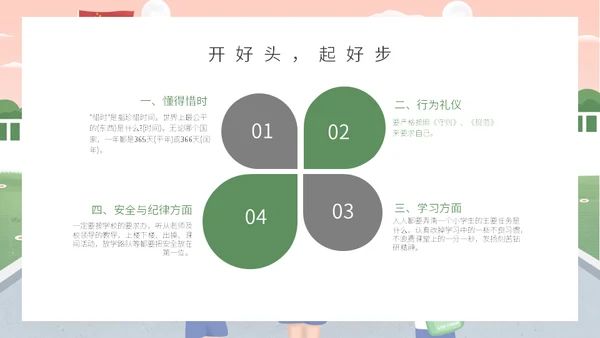 开学啦主题班会通用PPT模板