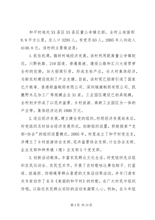 学习社会主义新农村建设的考察报告（一）.docx