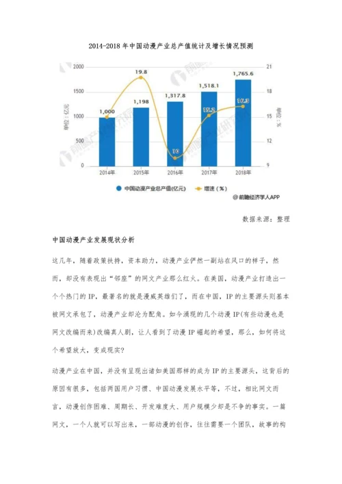 动漫产业发展现状分析-亟需多方共同营造推动产业进步.docx
