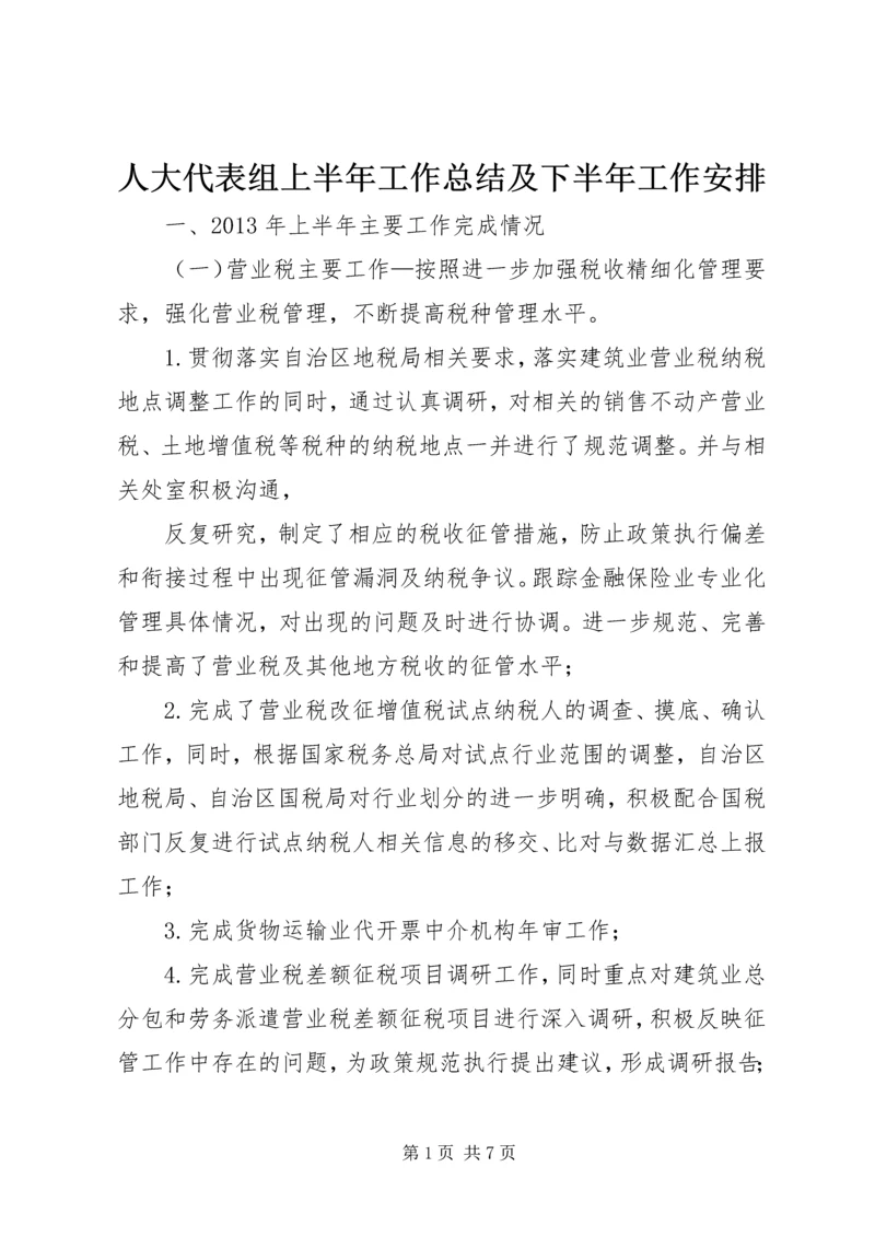 人大代表组上半年工作总结及下半年工作安排.docx