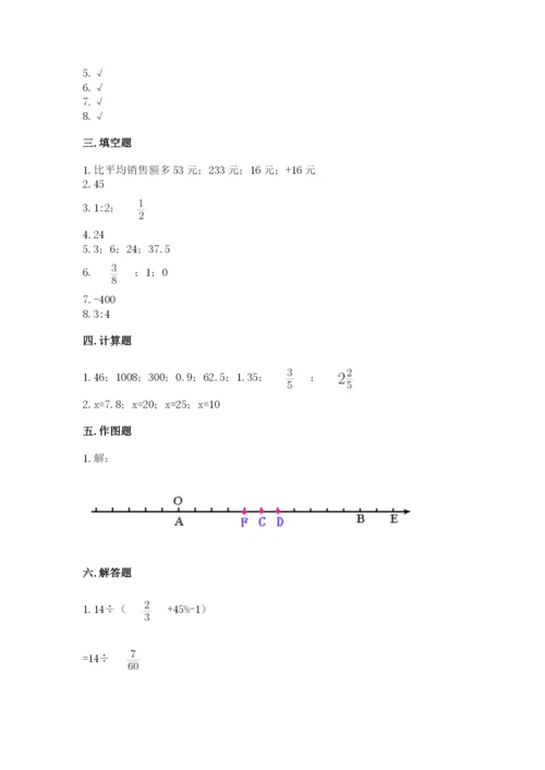 小升初六年级期末试卷及答案（易错题）.docx
