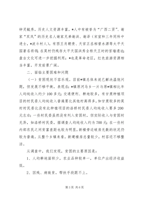 乡镇现状调研报告.docx