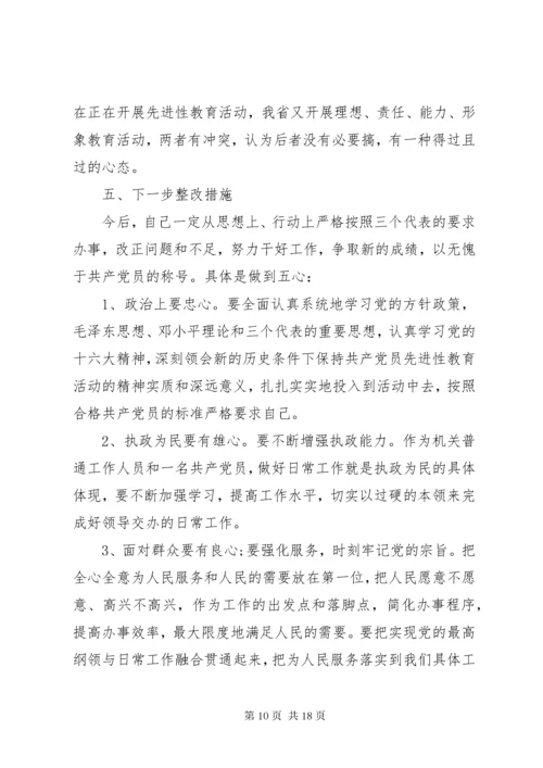 党员干部党性分析材料自我剖析.docx