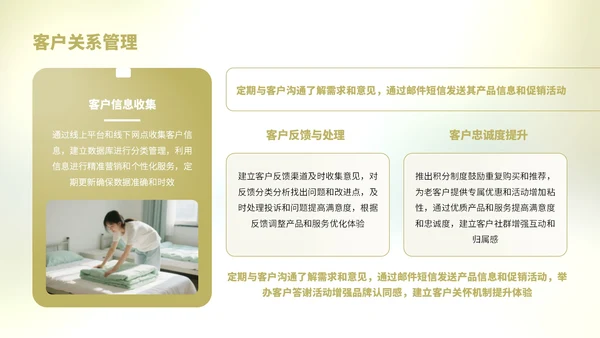 浅绿色简约风学生开学被褥营销复盘报告