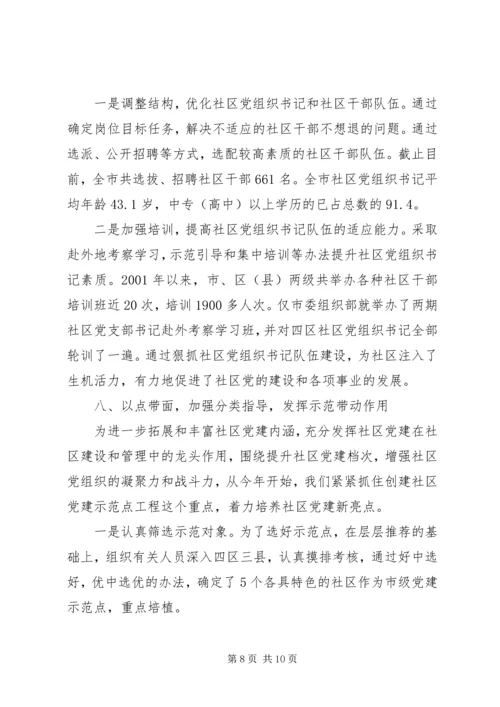 社区党建工作经验汇报材料 (2).docx