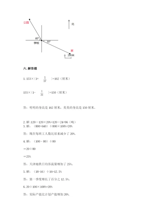 六年级上册数学期末测试卷附完整答案（易错题）.docx