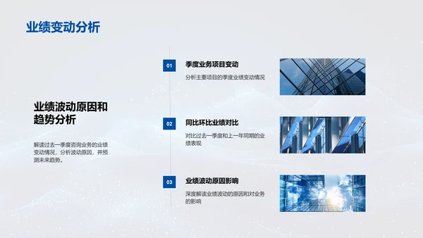咨询业务季度报告PPT模板
