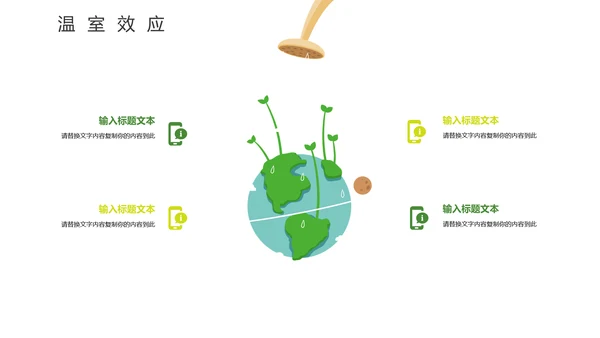 地球村绿色环保通用PPT模板