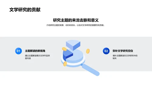 文学研究开题报告PPT模板