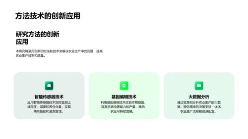 农学研究答辩报告