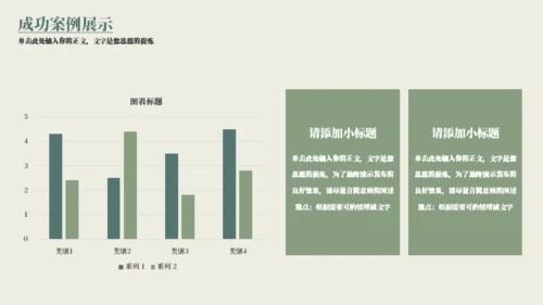 小清新年终总结通用PPT模板