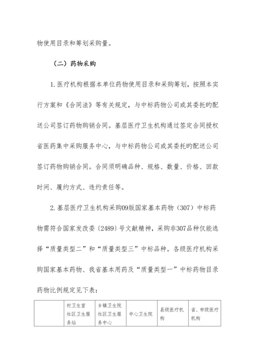 安徽省公立医疗机构基本用药集中全新招标采购实施专题方案公示稿.docx