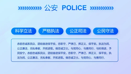 蓝色大气公安警察案件汇报动态PPT