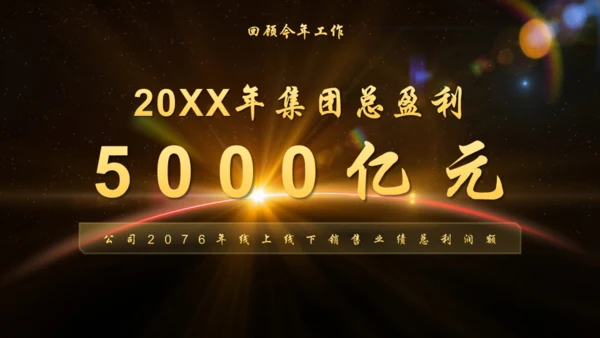 辉煌公司年会庆典颁奖典礼晚会通用PPT模板