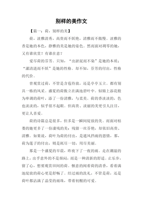 别样的美作文.docx