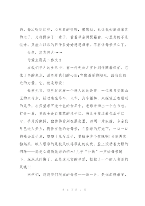 母爱主题高二作文5篇.docx