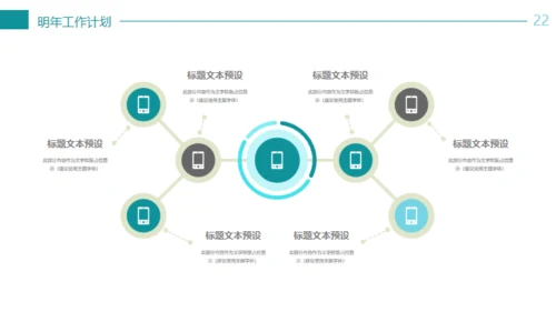 蓝色简约商务述职报告通用PPT模版