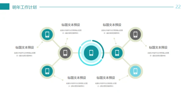蓝色简约商务述职报告通用PPT模版