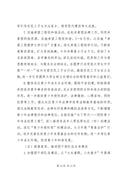 团区委领导班子年度工作报告.docx