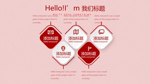 红色喜庆庆功会工作总结商务通用PPT动态模板