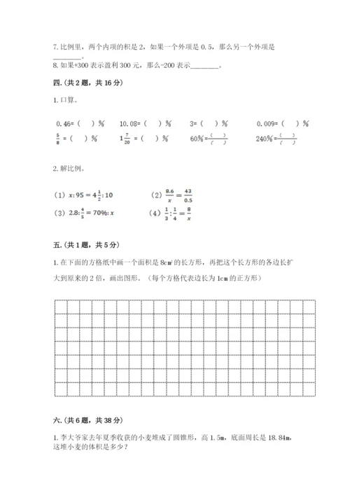 北京版数学小升初模拟试卷精品【名师系列】.docx