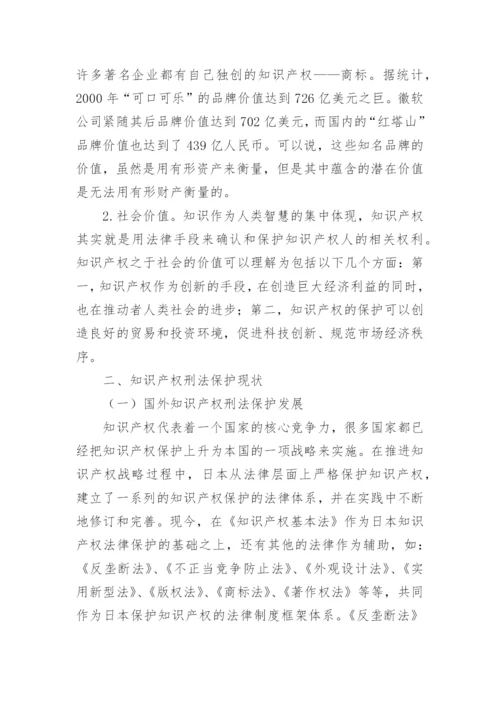 浅谈知识产权的刑法保护论文.docx
