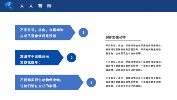 地球一小时保护地球通用PPT模板