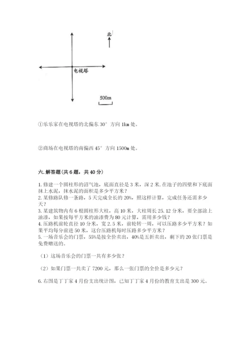 北师大版六年级下册数学 期末检测卷附答案（夺分金卷）.docx