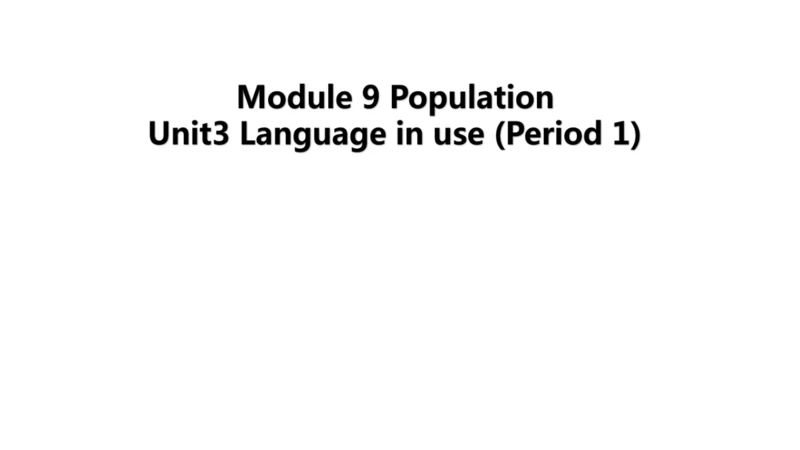 Unit 3 Language practice (2) & Around the world & 