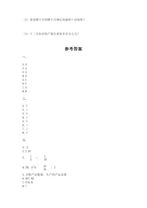 北京版数学小升初模拟试卷含答案【满分必刷】.docx