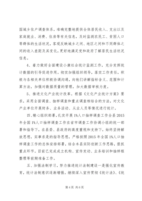 乡镇统计局上半年工作总结和下半年工作要点.docx