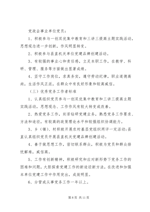 五好党支部评选细则.docx