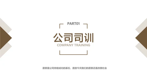 棕色简约风保险销售早会培训